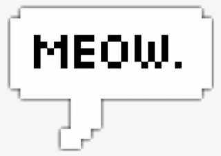 Report Abuse - Meow Speech Bubble Png