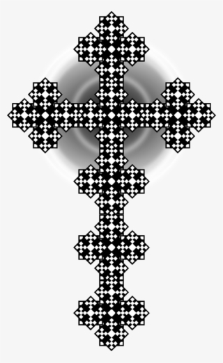 This Png File Is About Tile , Religious , Black , Cross - Sampling