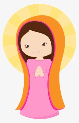 Clip Art Freeuse Download Our Of Guadalupe First Communion - Maria Virgen Caricatura