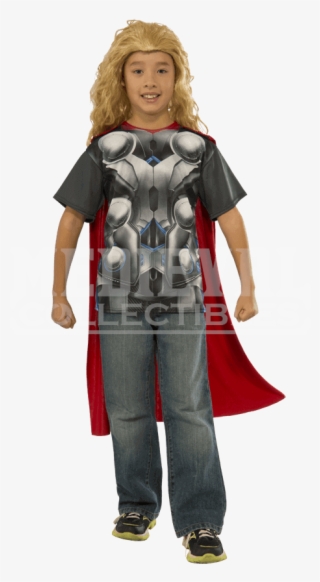 Kids Avengers 2 Thor Costume Top And Cape
