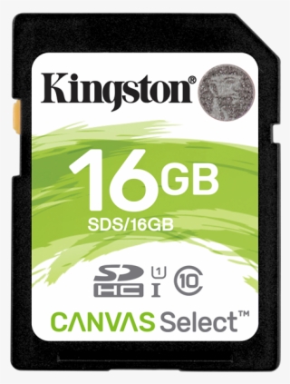 Memory Card Kingston Canvas Select Sdhc, 16gb, Uhs - Sd Kingston 16gb 80mb