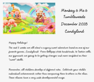 December - Candy Castle Background