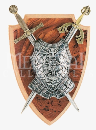 Excalibur And El Cid Mini Two Sword Plaque - Sword