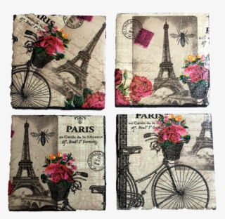 Craftaddicted Handmade Coasters Set Of - Eiffel Tower