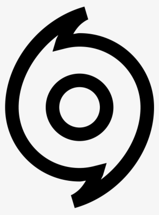 This Image Is A Logo Of A Circle That Has A Point On - Origin White Logo Png