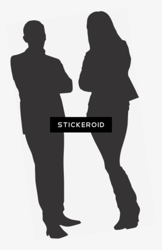 Silhouette Man And Woman - Silhouette