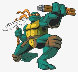 Ninja Tutle Michelangelo- Png Image - Michelangelo Ninja Turtles 2003
