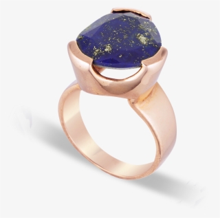 Lapis Lazuli Rose Gold Ring - Gemstone