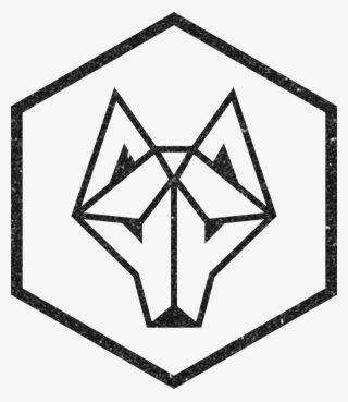 Warrior Wolf Logo - Hexagon Geometric Shape