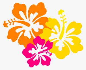 Floral Clipart Hibiscus Flower - Hibiscus Clip Art