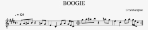 Boogie Saxophone Sheet Music - Boogie Brockhampton Sheet Music