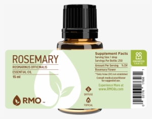 Rosemary Essential Oil Label - Essential Oil Bottle Label