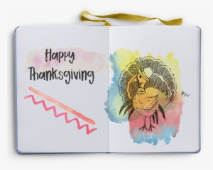Thanksgiving Sketchbook Opened - Illustration