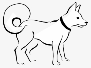 Clipart Image Free Library - Dog Black And White Png
