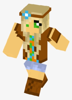 Hippie Girl Skin - Hippie Minecraft Skin Girl