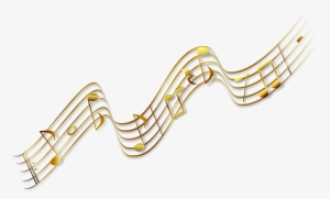 Musical Note Musical Theatre Sheet Music Music Download - Gold Music Notes Transparent Background
