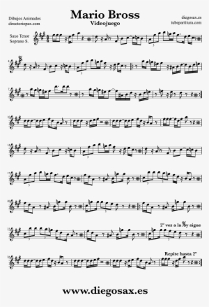 Super Mario Bros Theme Sheet Music For Trumpet - Alto Saxophone