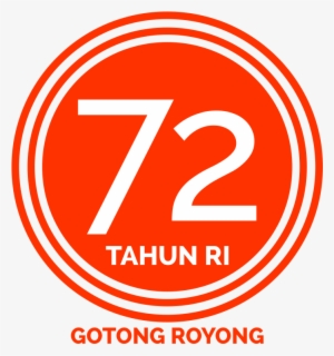 Hut Ri 2017 Png - Logo Hut Ri Ke 72 Bulat