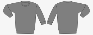 Banner Black And White Download Sweatshirt Template - Grey Sweatshirt Clipart