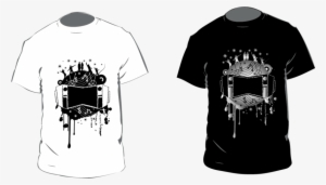 Fashion,music,templates - Tshirt Design Black And White