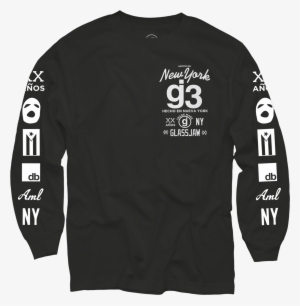 G3 Mas Logos Black Long Sleeve T-shirt $35 - Long-sleeved T-shirt