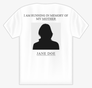 run for hope t-shirt template - silhouette