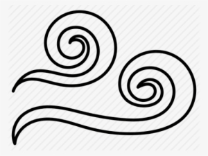 Pictures Of Wind Blowing - Line Art