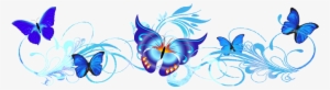Flower And Butterfly Border Design Png - Butterflies, Dragonflies, Ladybugs Foldover Stickers