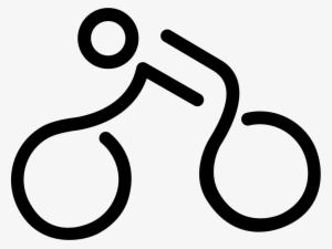 Bicycle Mounted By A Stick Man Comments - Símbolo Bicicleta Png