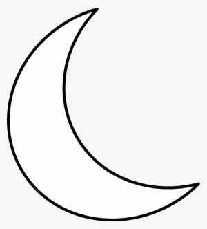Crescent Shape Clip Art At Clker - White Crescent Moon Transparent