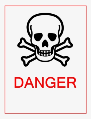 danger sign png image - skull and crossbones