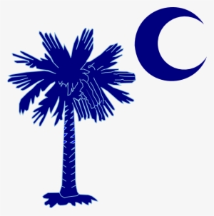 Palmetto Tree And Crescent Moon - South Carolina Palmetto Png