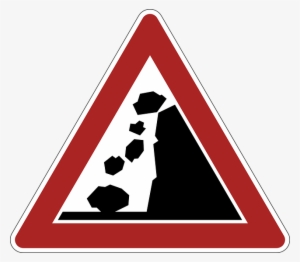 Danger Sign Png - Steinschlag Schild