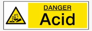 danger acid sign - sign