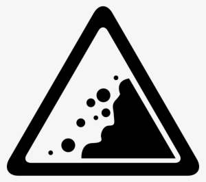 Landslide Danger Triangular Traffic Signal - Deslave Png