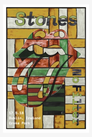 Dublin Lithograph The Rolling Stones Png The Rolling - Rolling Stones Dublin 2018