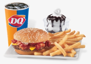 Bacon Cheeseburger $5 Buck Lunch - Dairy Queen Burger And Fries
