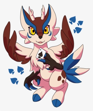 “a Trade With @xuzaxuza Of Her Adorable Anzumon - Cartoon