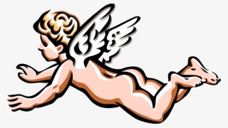 Vector Illustration Of Angelic Spiritual Cherub Angel - Cherubs