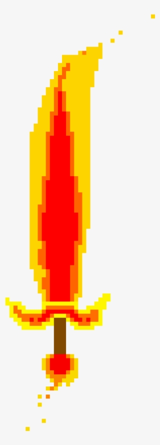 Fire Sword - Pixel Art