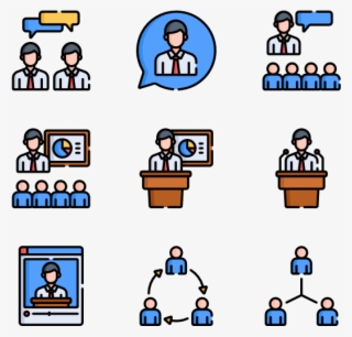 Business Meeting - Flat Icon Employee
