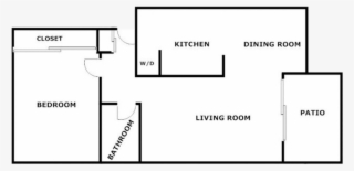 1 Bed / 1 Bath / 637 Sq Ft - Square Foot