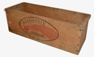 Old Wooden Box "has The Comet" Aurillac - Plywood