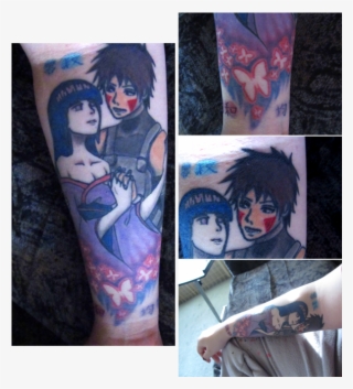 Kibahina Anime Tattoo On Right Arm - Hinata Hyuga En Tatuajes
