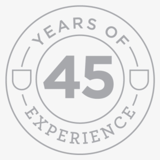 Stamp 45 Years Of Experience - Circle
