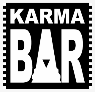 Karma Bar Logo Black And White - Graphics