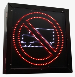 Led Blank Out Sign - Clock