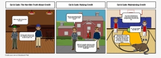 Cade & Cal Learning About Credit - Cartoon