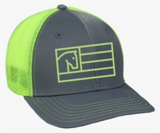 Neon Green & Grey Mesh Hat