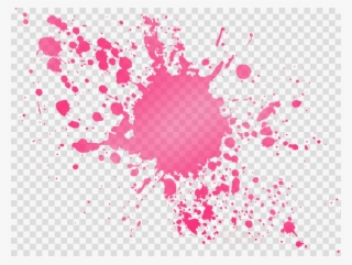 Download Pink Splatter Paint Clipart Watercolor Painting - Black Paint Splash Transparent